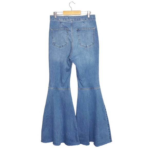 Free People Just Float On Flare Pant Wide Leg Bell Bottom Jeans - Picture 3 of 7